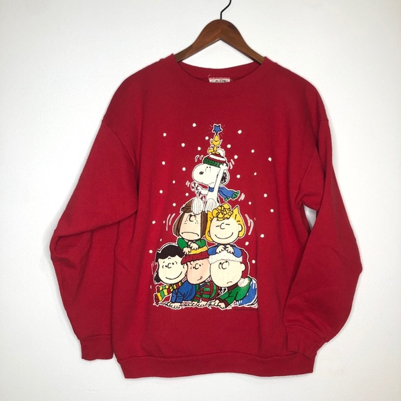 Vintage Peanuts Christmas Sweatshirt 